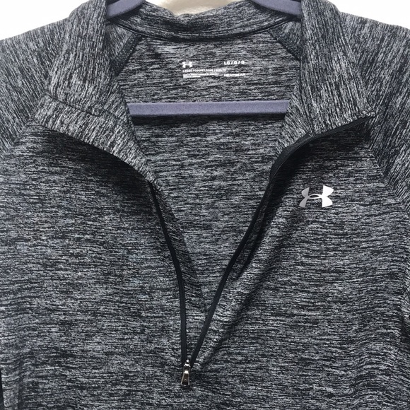 Under Armour Loose Fit Heatgear Women’s Large 1/4 Zip Collared Long Sleeve - Picture 7 of 8